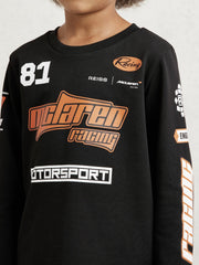 9-13 yrs McLaren F1 Team Cotton Logo T-Shirt Unisex Fit in Black