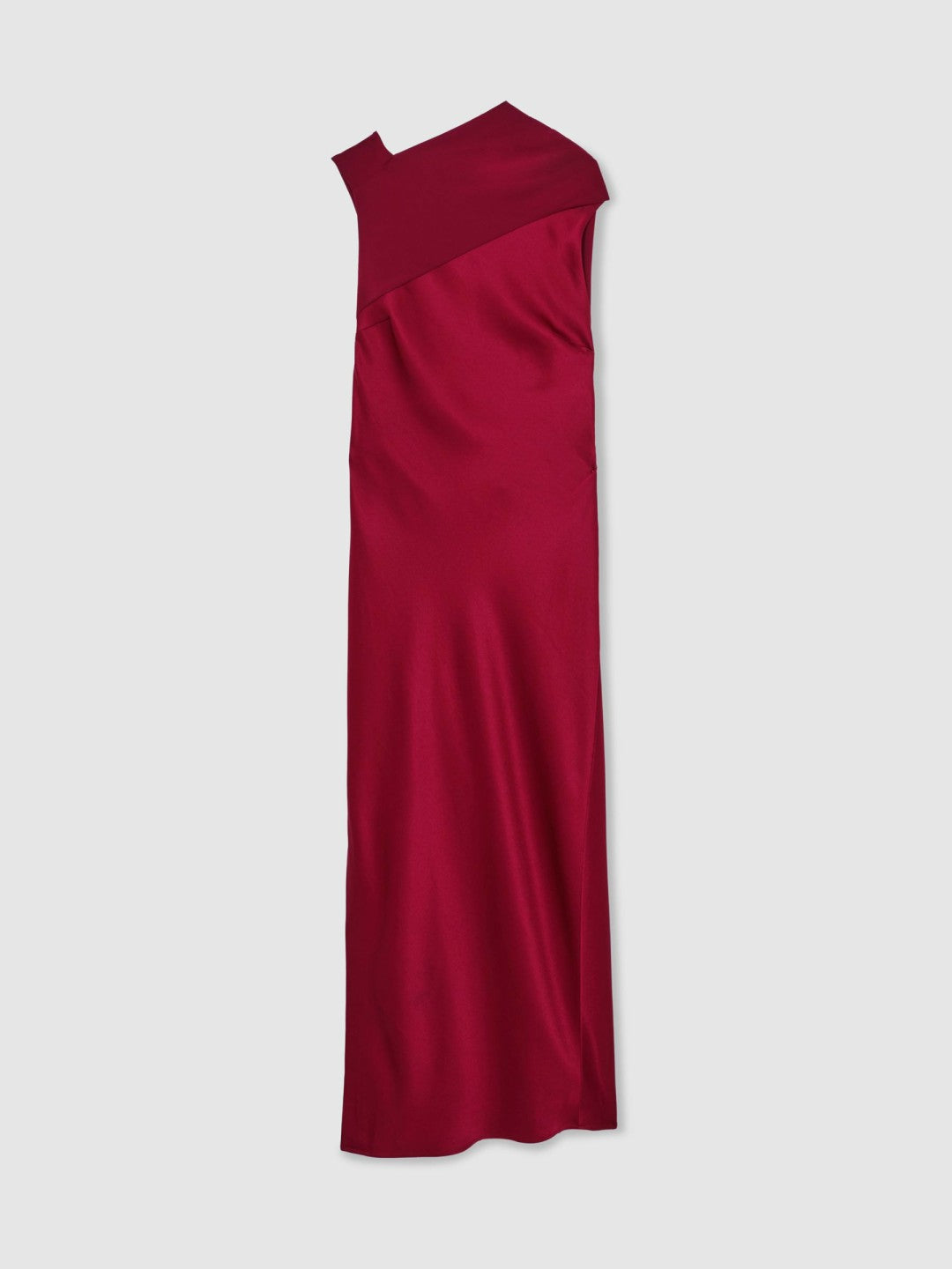 Petite Back Detail Midi Dress in Red