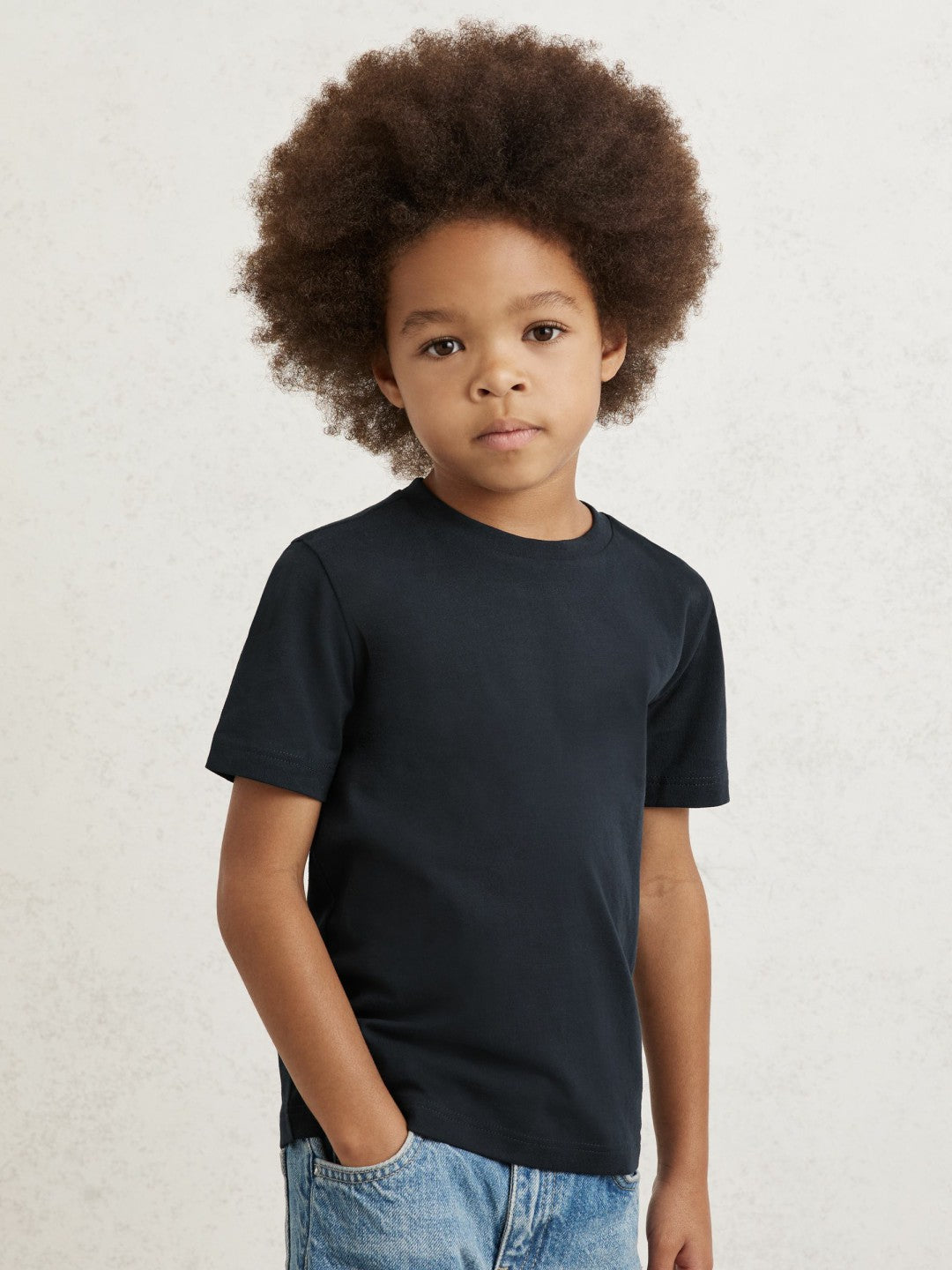 9-13 yrs Crew Neck T-Shirt in Navy