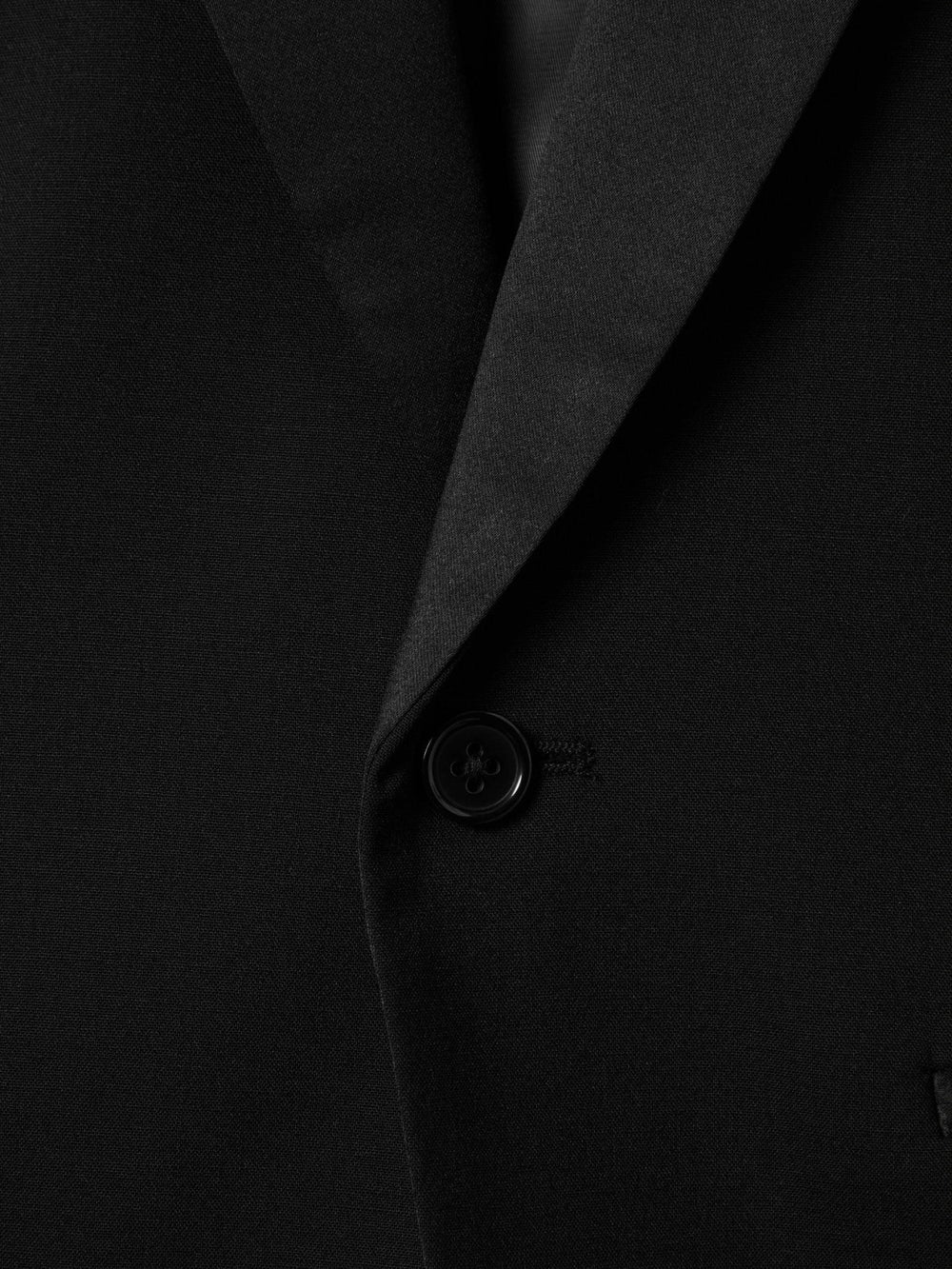 3-9 yrs Tuxedo Satin Single Breasted Blazer in Black