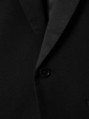 3-9 yrs Tuxedo Satin Single Breasted Blazer in Black