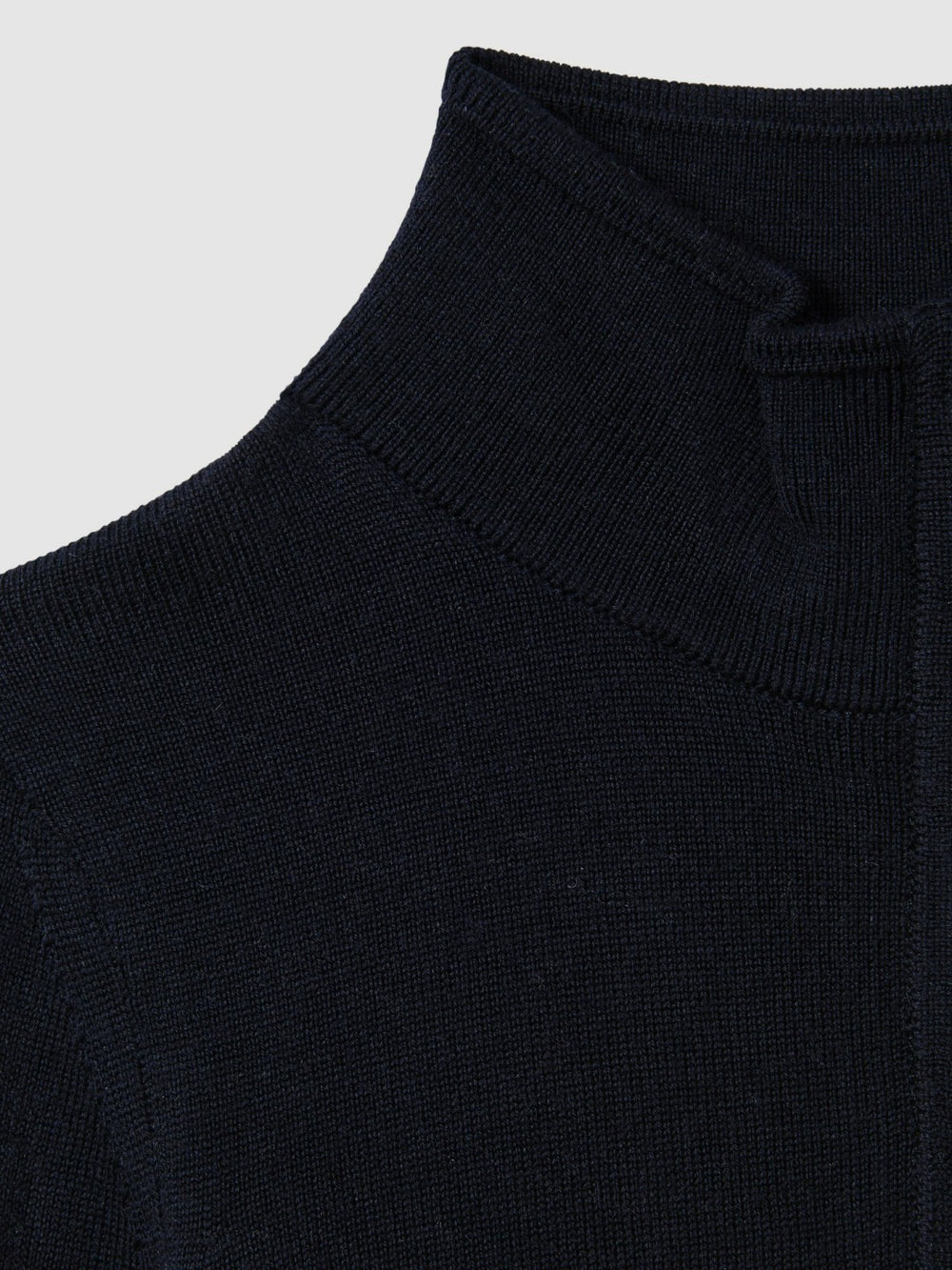 3-9 yrs Wool Half-Zip Funnel Neck Jumper in Navy