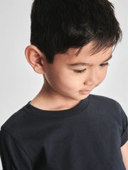 4-9 yrs Crew Neck T-Shirt in Navy