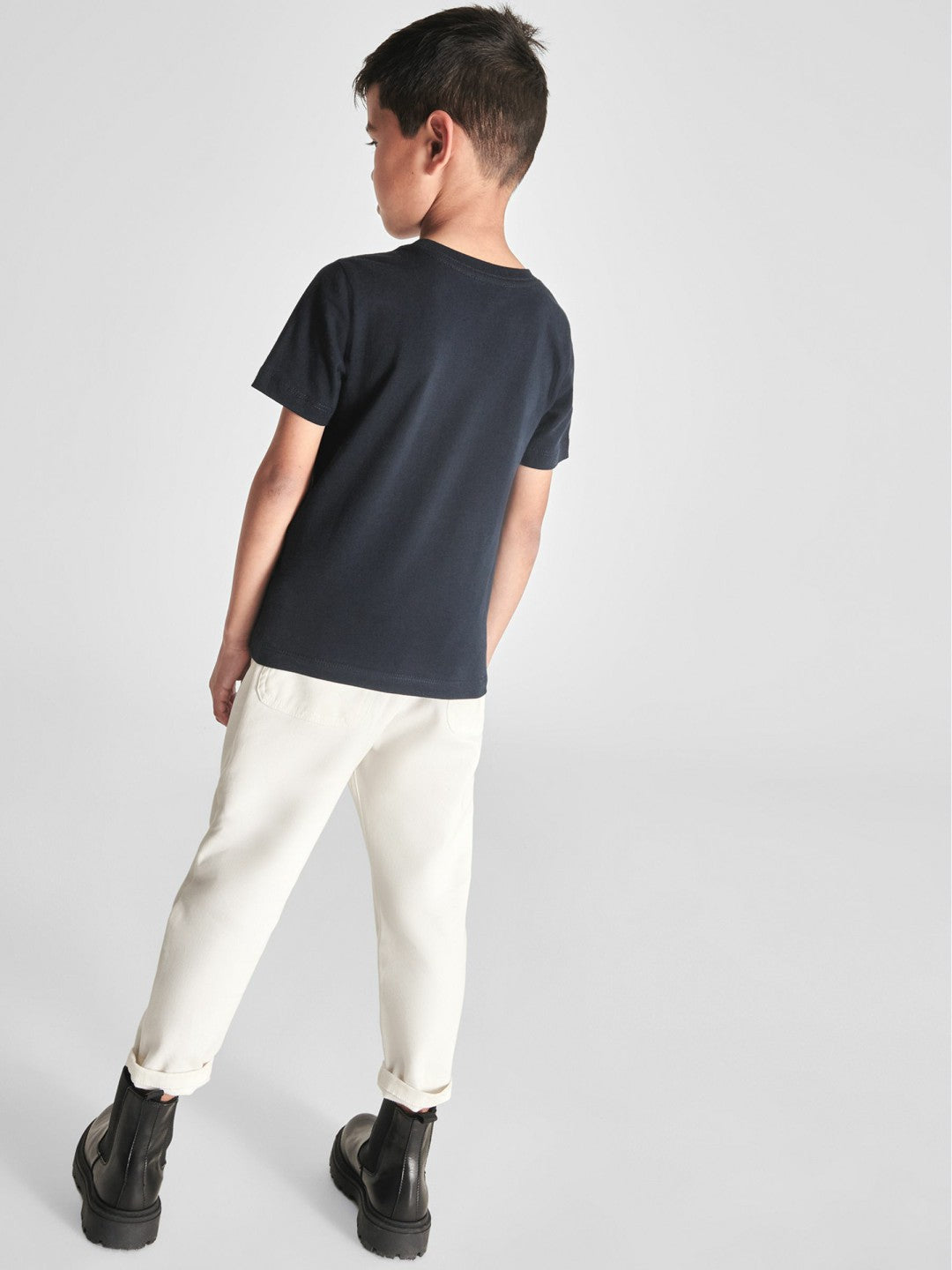 4-9 yrs Crew Neck T-Shirt in Navy