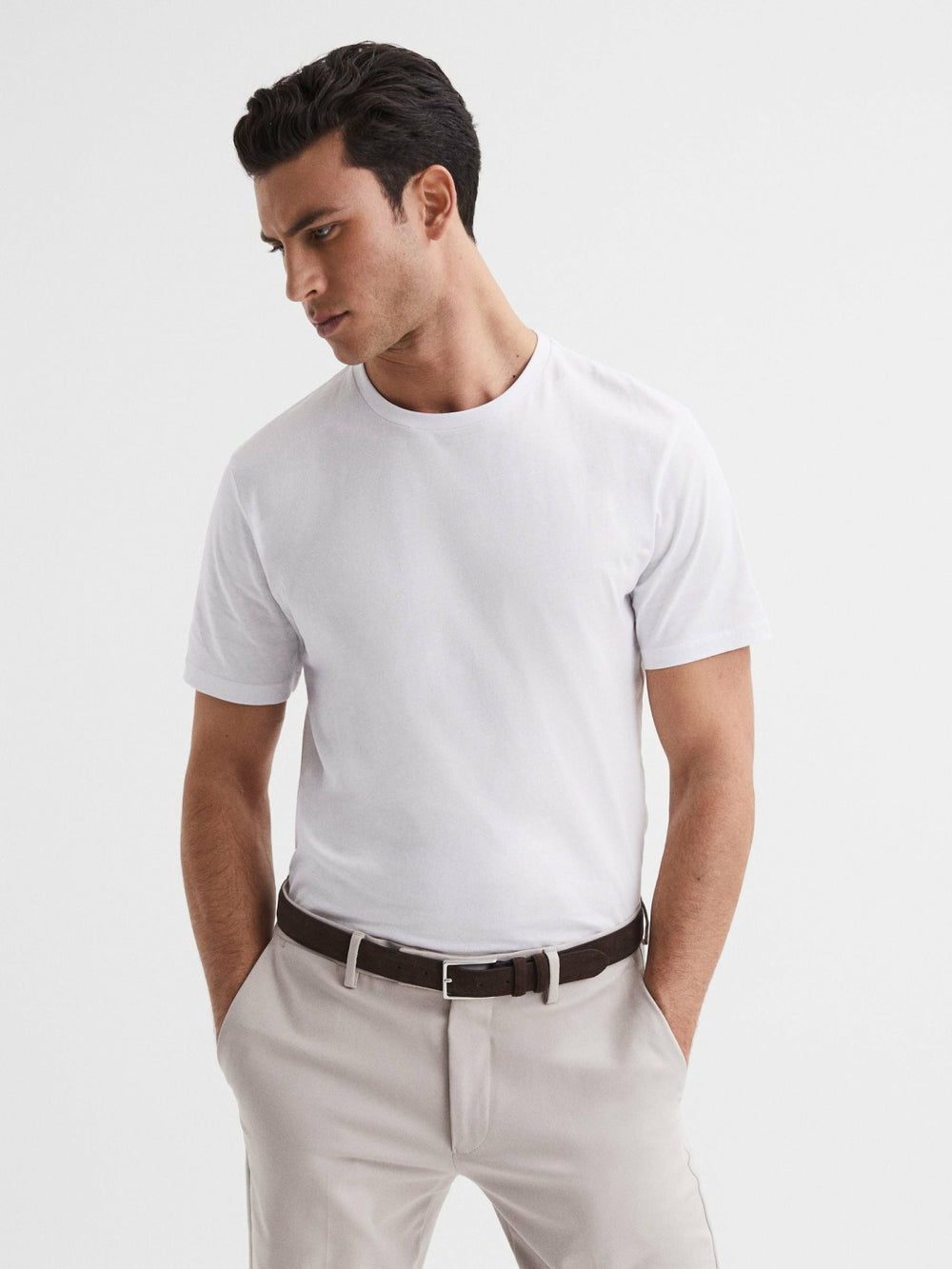 Three Pack Of Crew Neck T-shirts in White