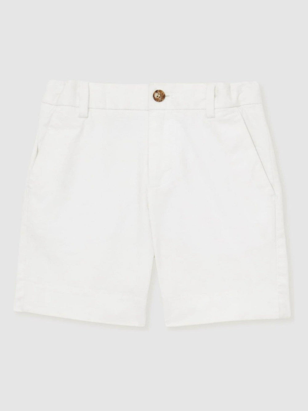3-9 yrs Cotton Chino Shorts with Stretch in White