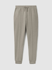 Drawstring Jersey Joggers in Taupe