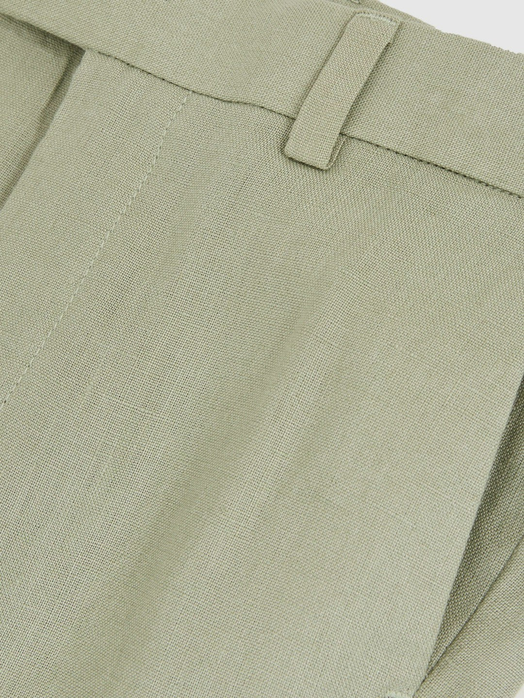 9-13 yrs Slim Fit Linen Adjustable Trousers in Apple
