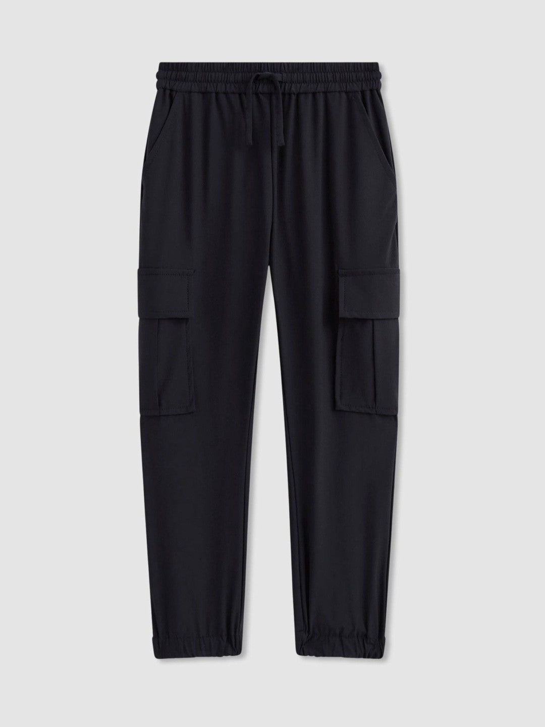 9-14 yrs Technical Drawstring Cuffed Cargo Trousers in Navy