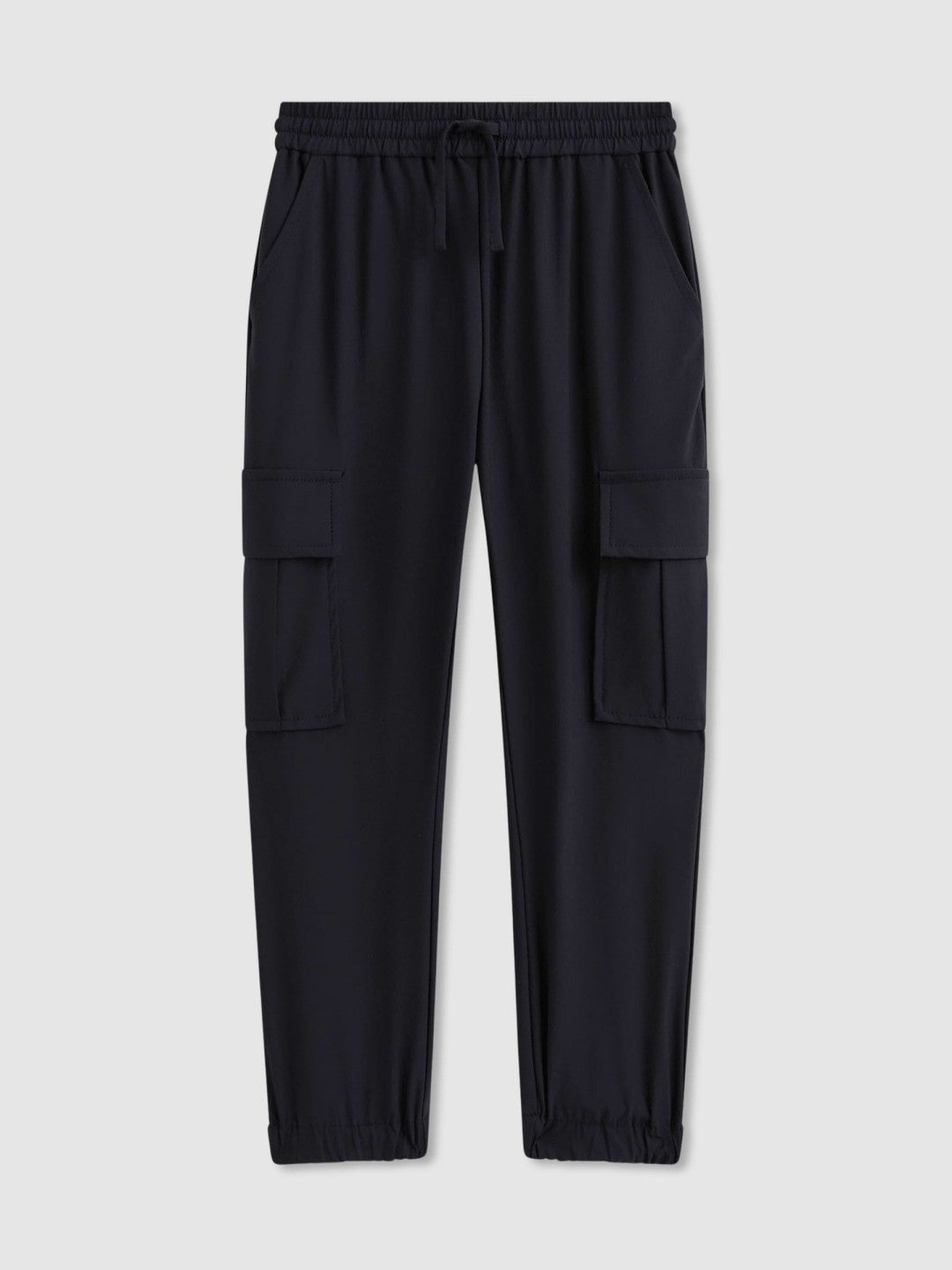 3-9 yrs Technical Drawstring Cuffed Cargo Trousers in Navy