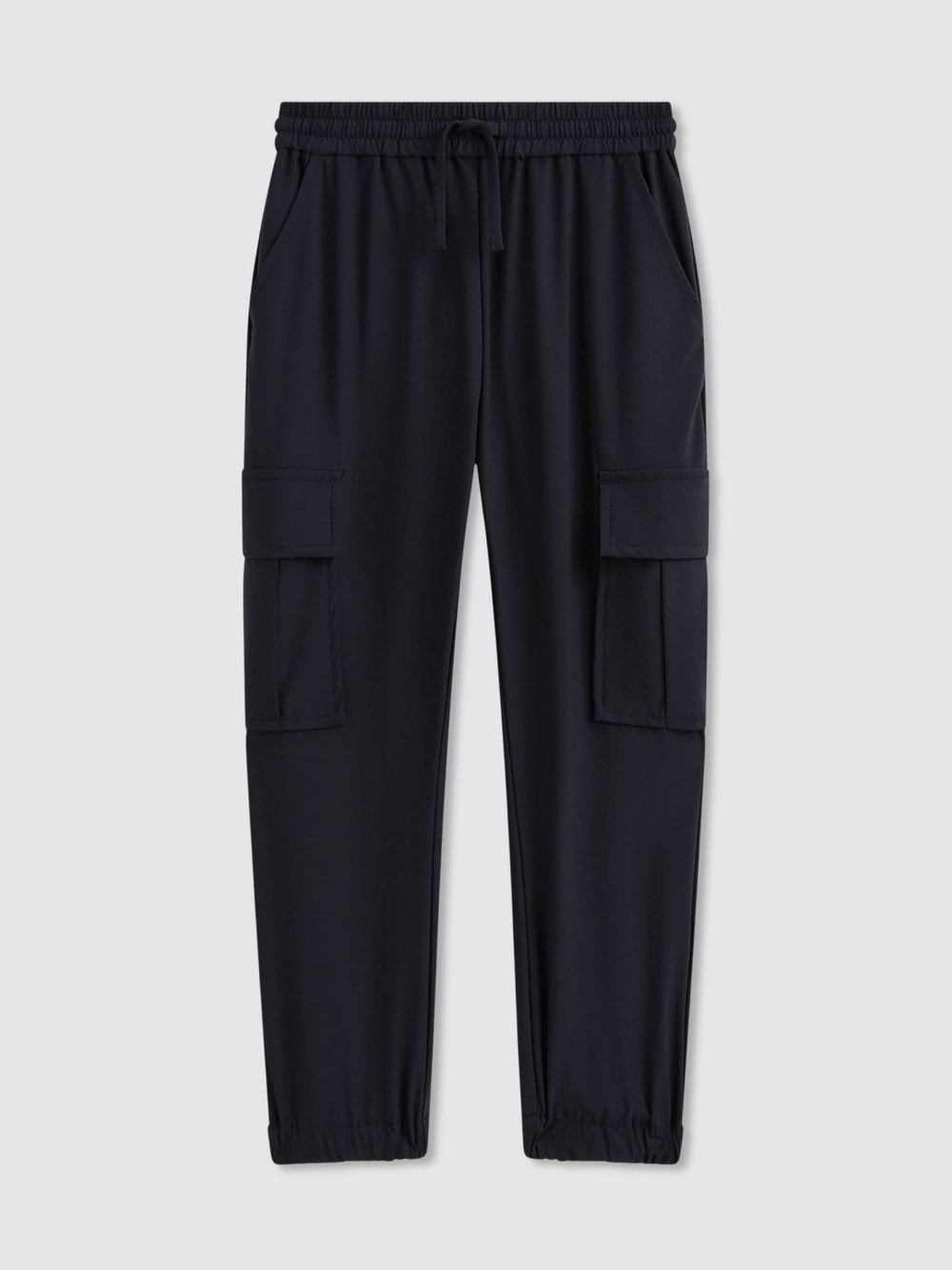 3-9 yrs Technical Drawstring Cuffed Cargo Trousers in Navy
