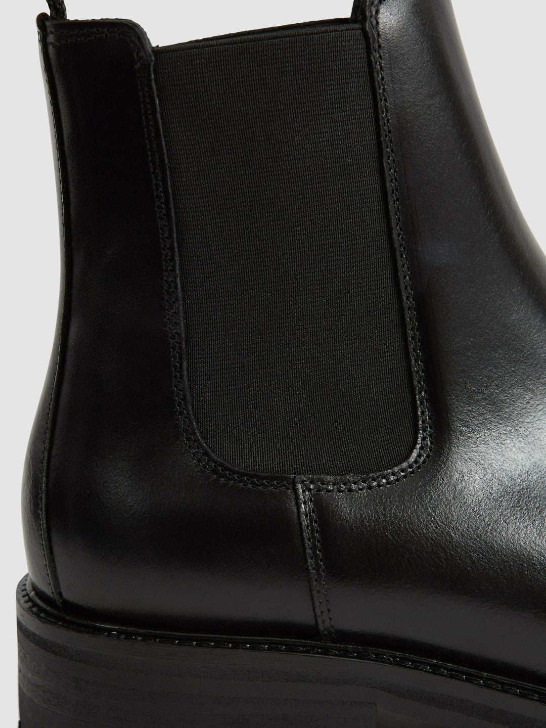 Leather Chelsea Boots in Black