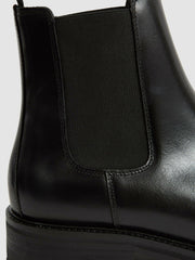 Leather Chelsea Boots in Black