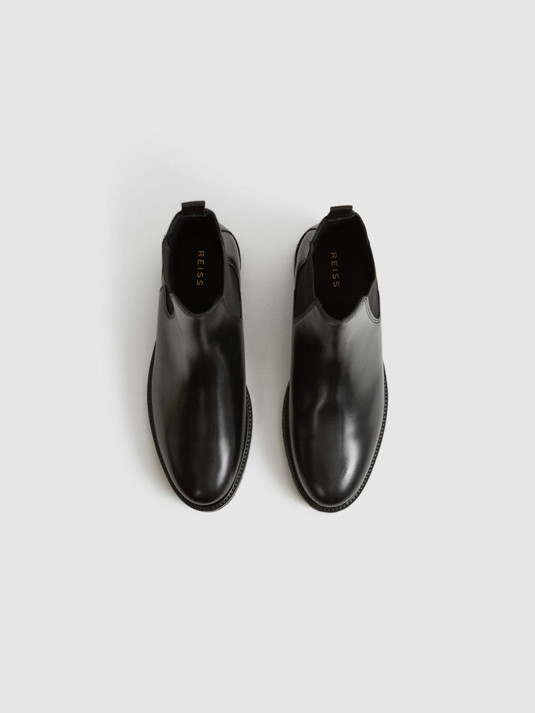 Leather Chelsea Boots in Black