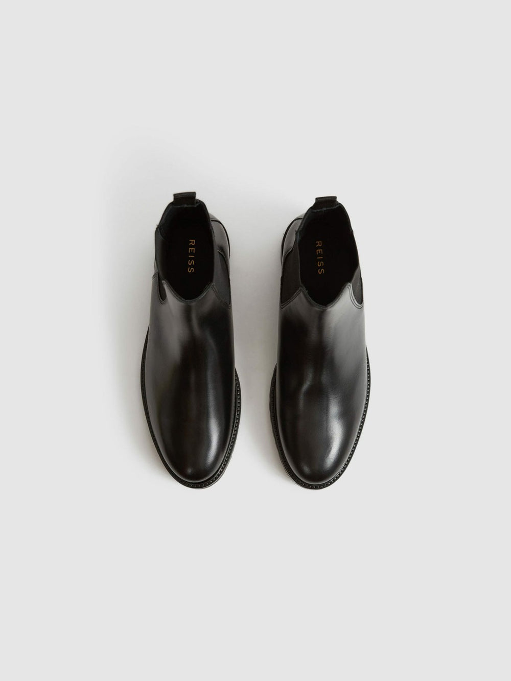 Leather Chelsea Boots in Black