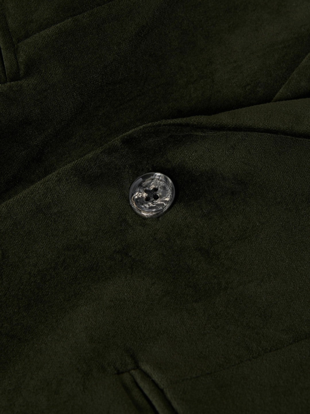 9-14 yrs Slim Fit Velvet Single Breasted Blazer in Emerald