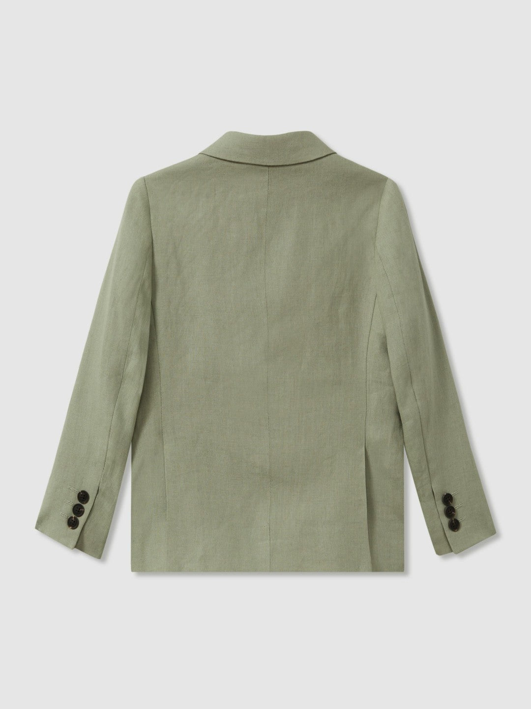 9-13 yrs Linen Single Breasted Blazer in Apple