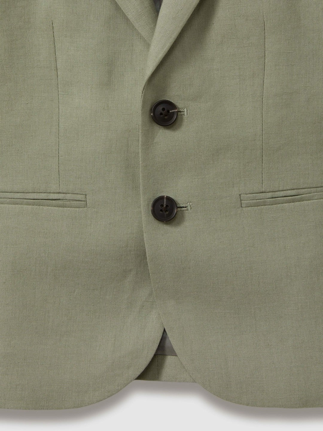 9-13 yrs Linen Single Breasted Blazer in Apple