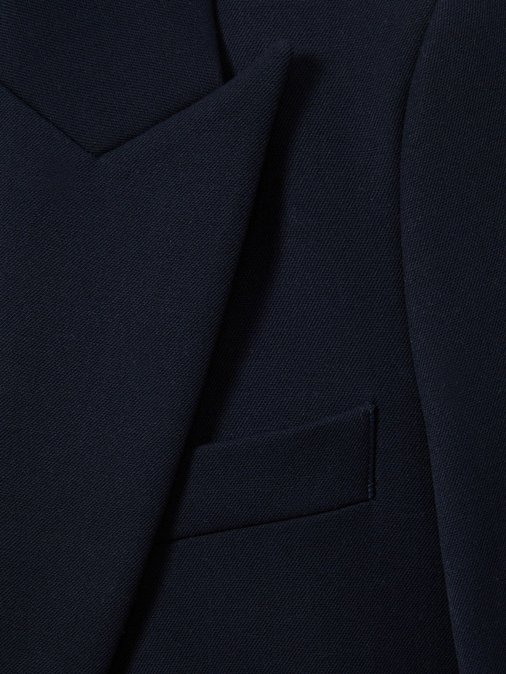 Tailored Single Breasted Suit Blazer in Navy
