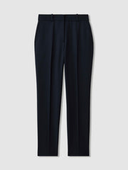 Slim Fit Suit Trousers in Navy
