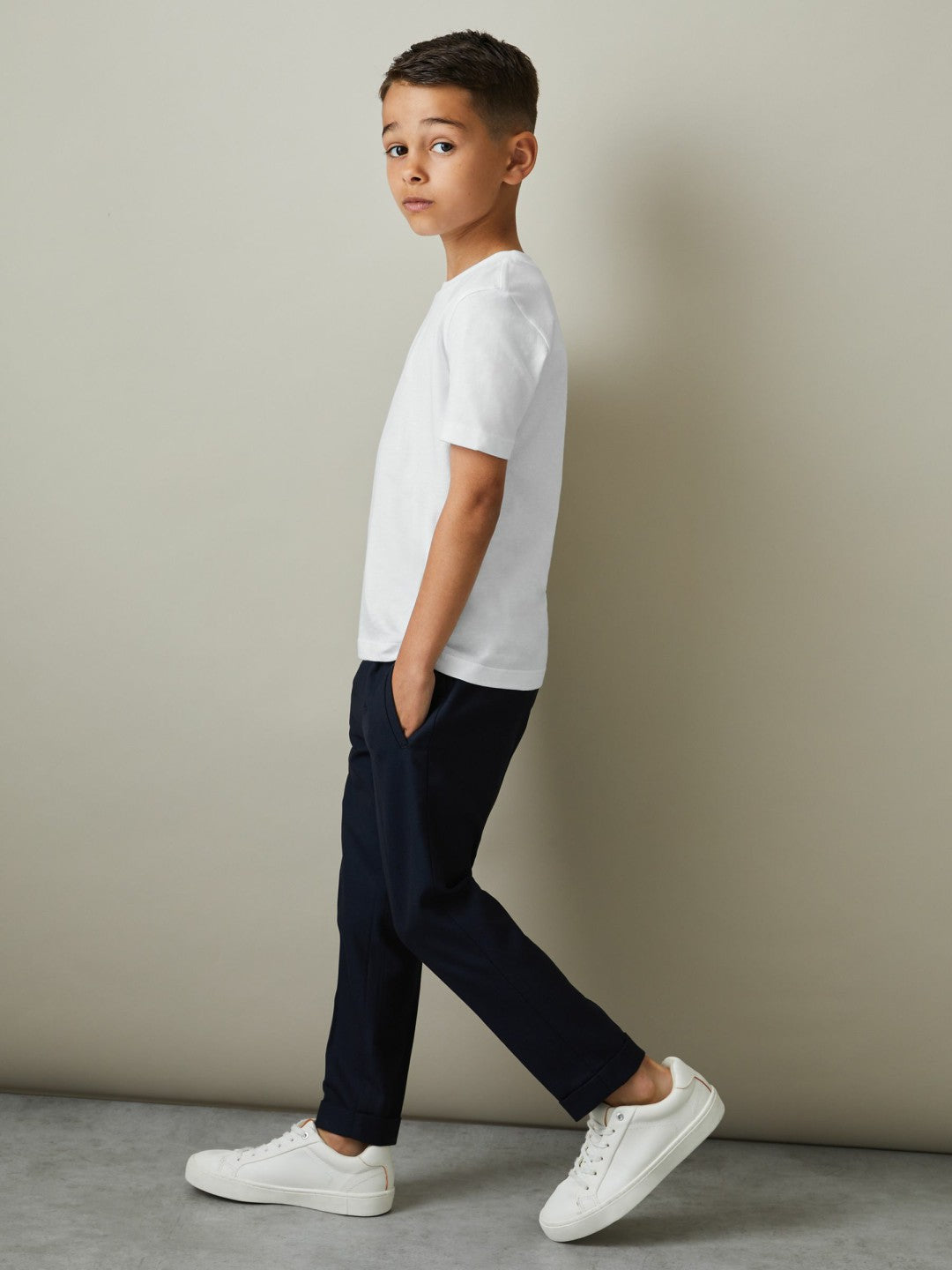 3-9 yrs Three Pack Of Crew Neck T-Shirts in White