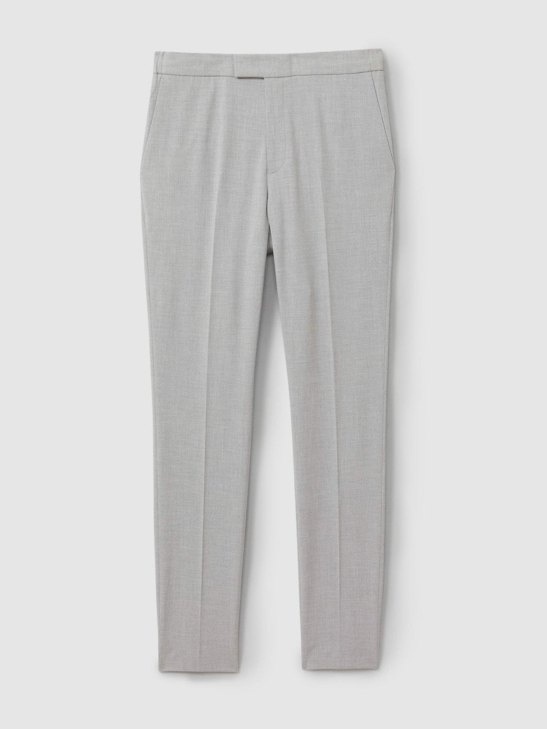 Slim-Fit Drawstring Trousers in Grey