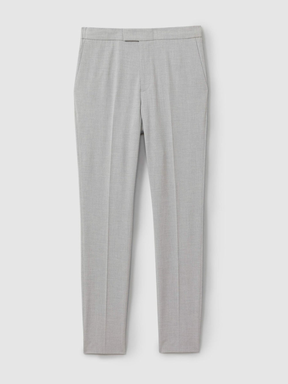 Slim-Fit Drawstring Trousers in Grey