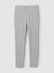 Slim-Fit Drawstring Trousers in Grey