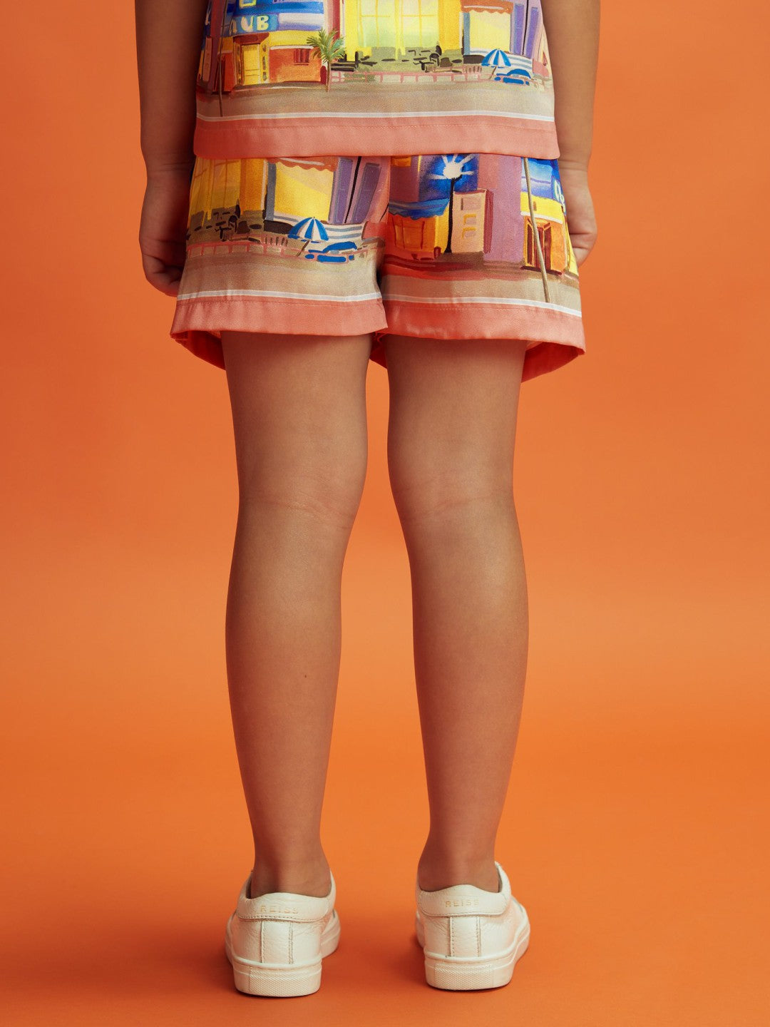 Junior McLaren F1 Miami Drawstring Shorts in Pink Multi