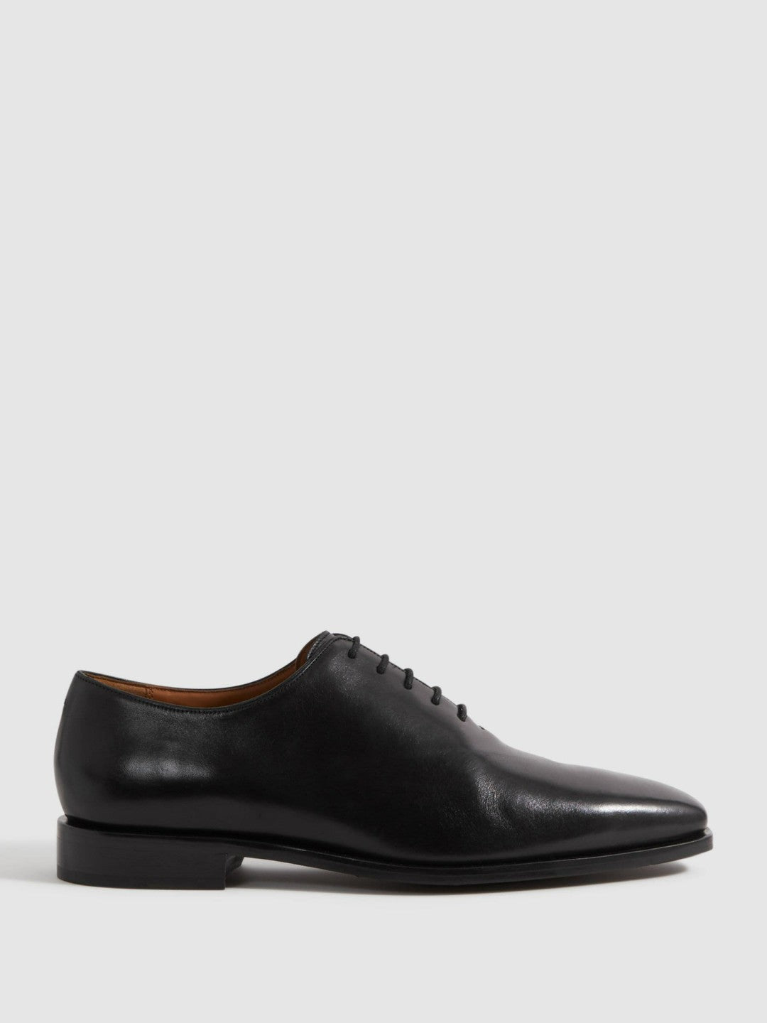 Leather Lace-Up Shoes in Black