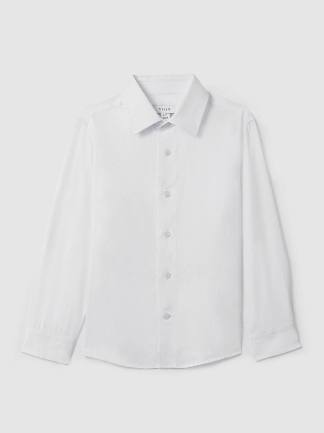 3-9 yrs Slim Fit Cotton Shirt in White