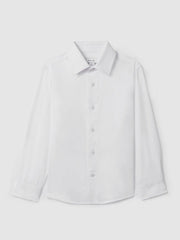 3-9 yrs Slim Fit Cotton Shirt in White