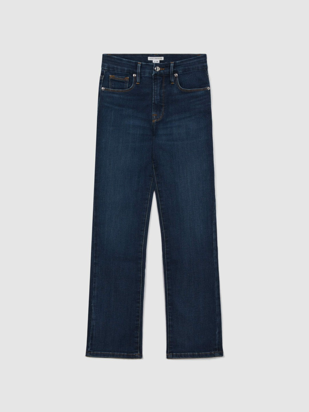 Good American Slim Fit Cropped Jeans in Blue