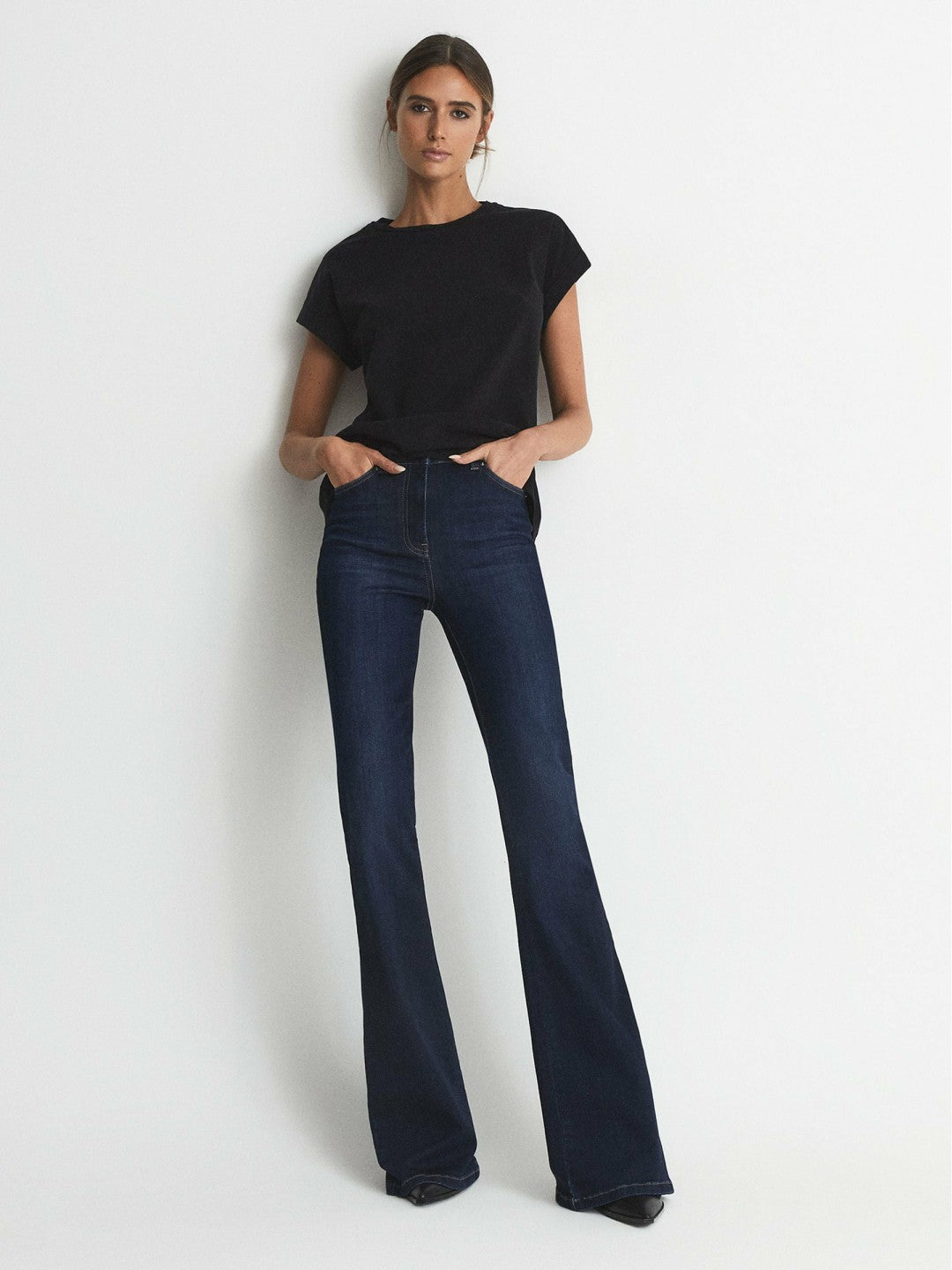 Cotton-jersey T-shirt in Black