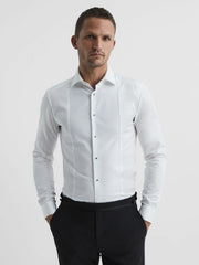 Slim Fit Dinner Shirt in White