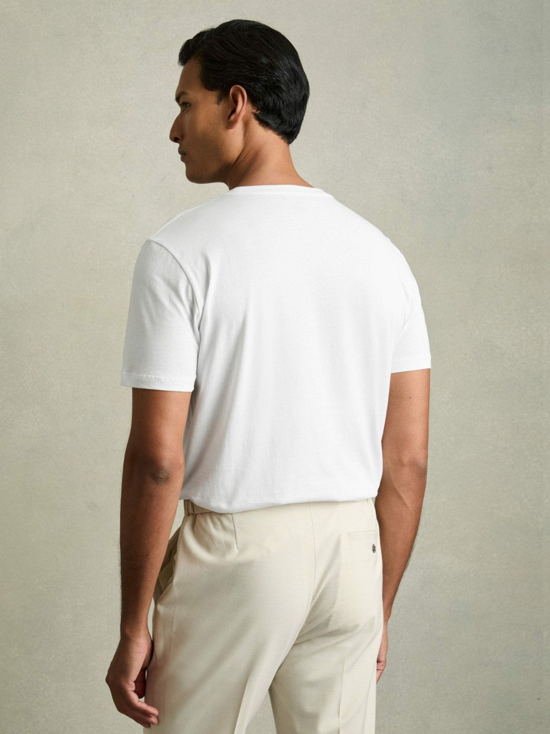 Cotton-Jersey Crew-Neck T-shirts 3 Pack in White