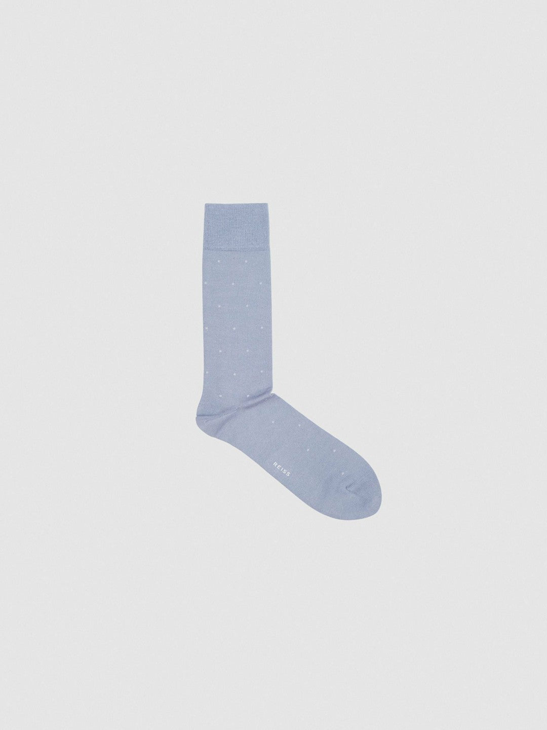 Polka Dot Socks in Airforce Blue