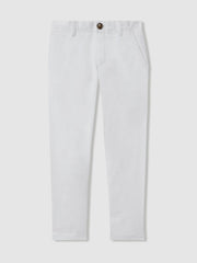 3-9 yrs Slim Fit Casual Chinos in White