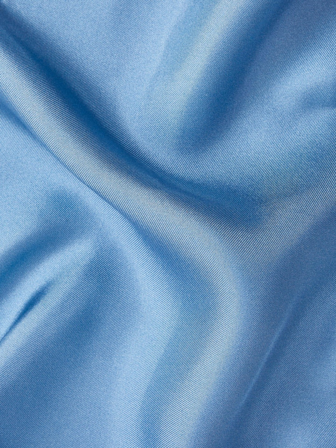 Plain Silk Pocket Square in Airforce Blue