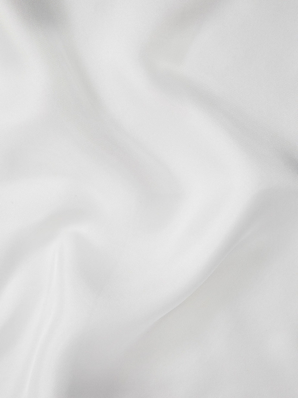 Plain Silk Pocket Square in White