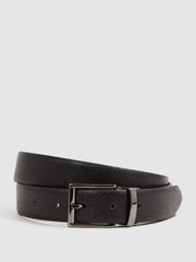 Reversible Leather Belt in Black/Brown
