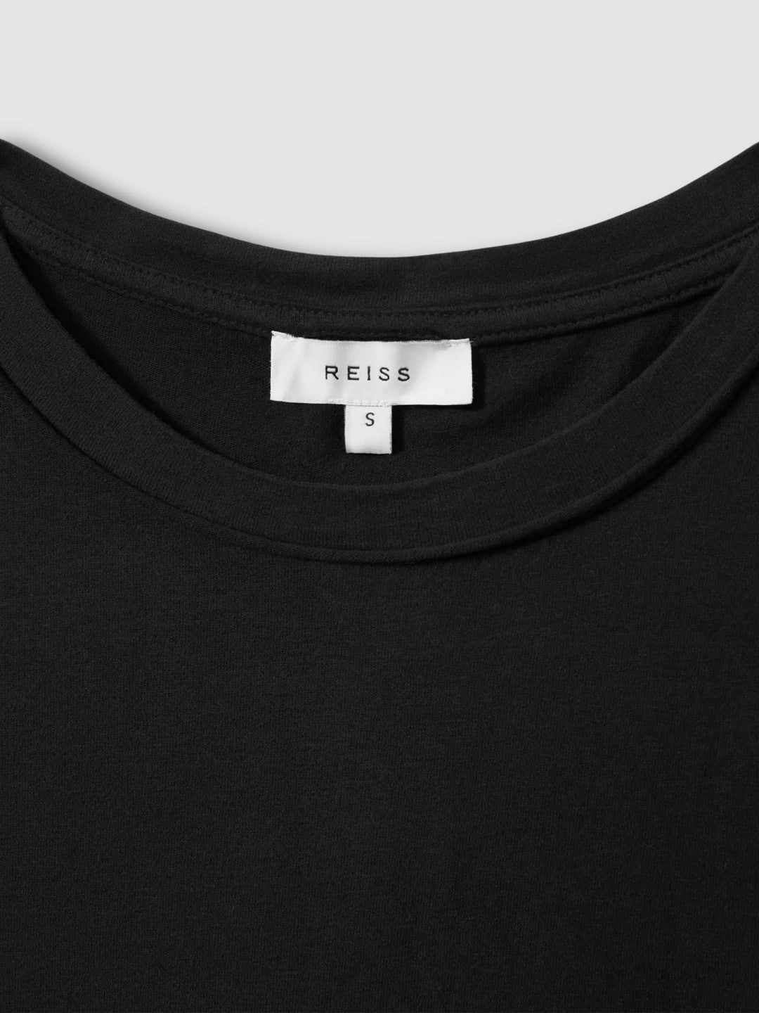 Cotton-Jersey Crew Neck T-Shirt in Black