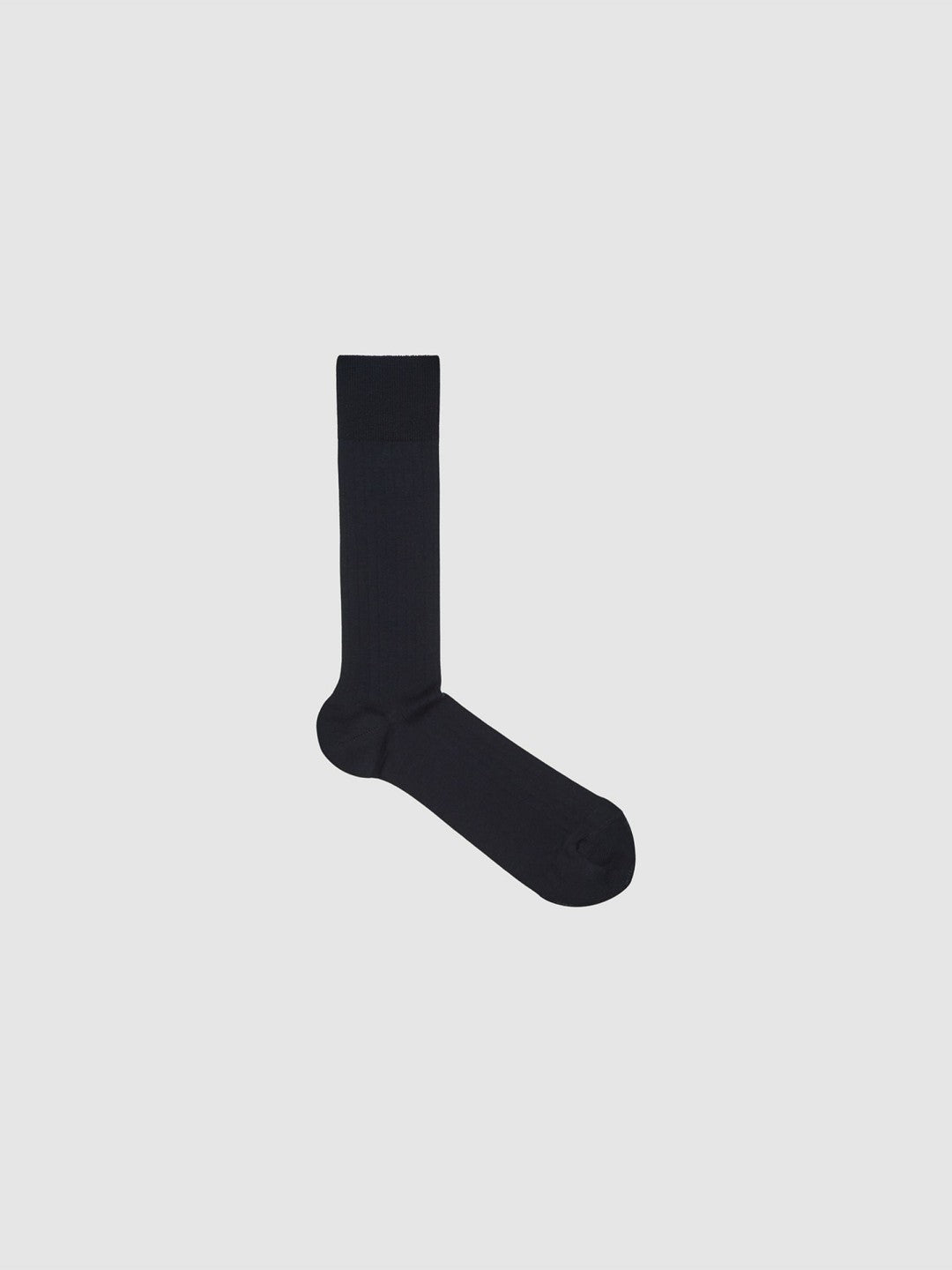 Ribbed Socks in Navy