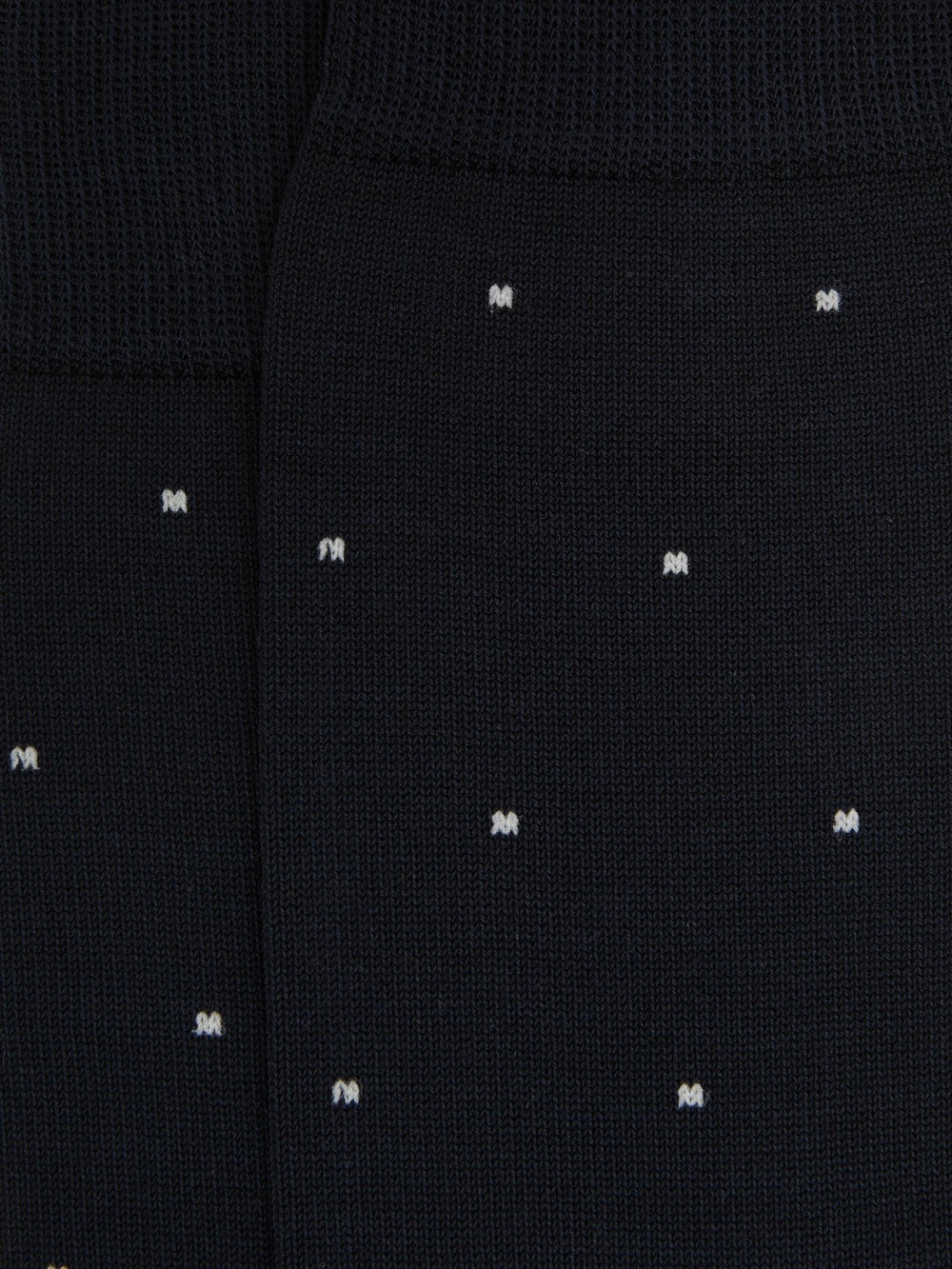 Polka Dot Socks in Navy