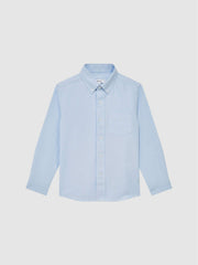 3-9 yrs Button Down Oxford Shirt in Soft Blue