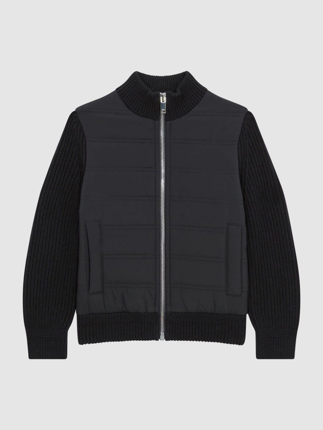 3-9 yrs Hybrid Zip Through Quilted Jacket in Navy