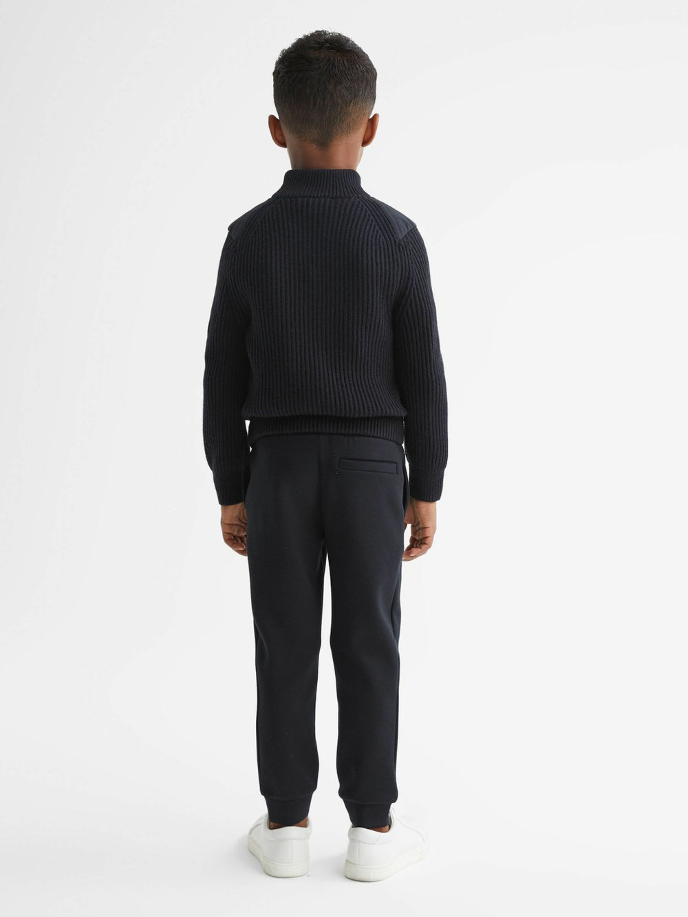 3-9 yrs Hybrid Zip Through Quilted Jacket in Navy