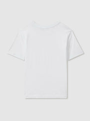 9-13 yrs Crew Neck T-Shirt in White