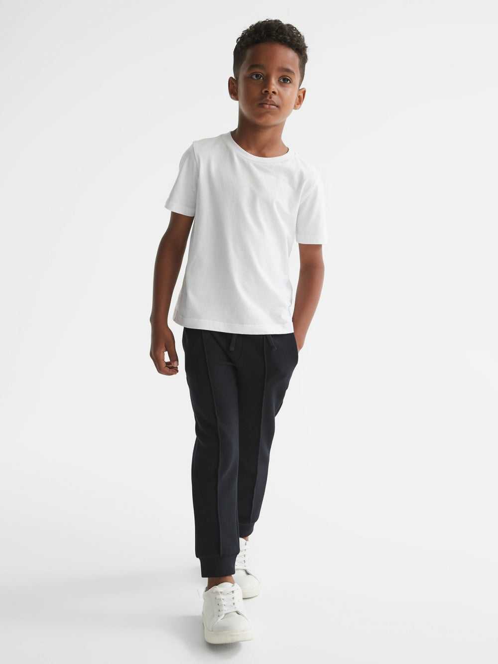 9-13 yrs Crew Neck T-Shirt in White