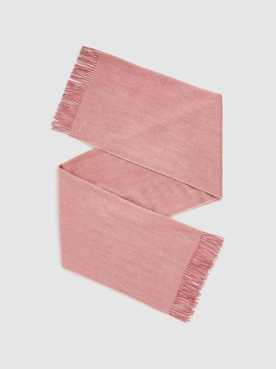 Wool-Cashmere Scarf in Blush
